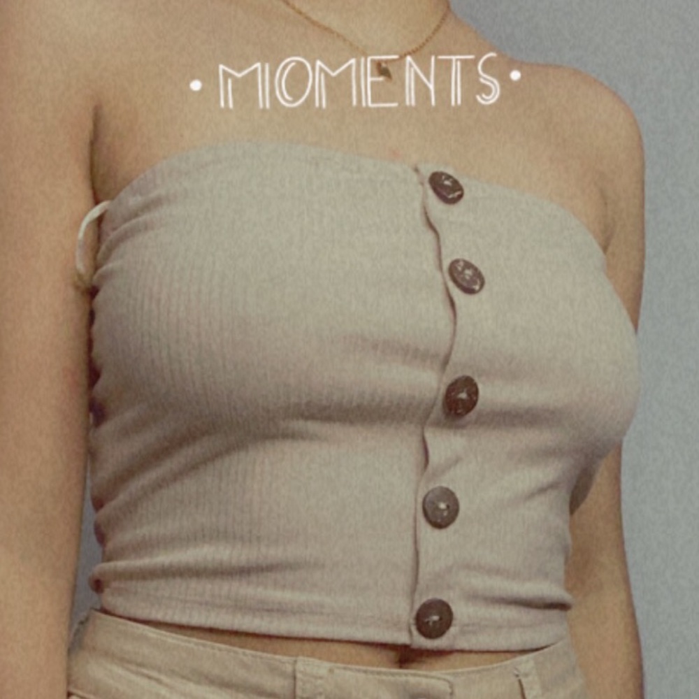 Braless crop top